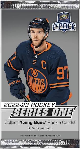 2022 23 upper deck series 1 hockey hobby pack